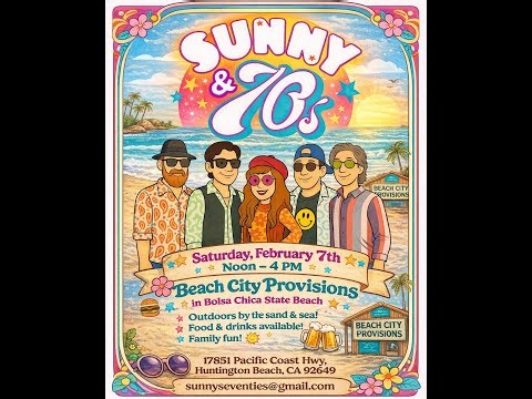 Sunny & 70s – All 70’s Music Live at the Beach