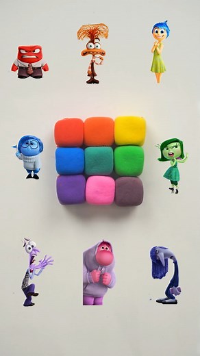 9 Inside Out characters color mixing #InsideOut2 #satisfying | KEP GHAK