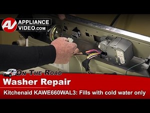 KitchenAid Washer Repair - Fills With Cold Water Only - Temperature Switch