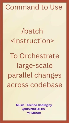 Learning Claude Commands Lesson 18 Batch Instruction #claude