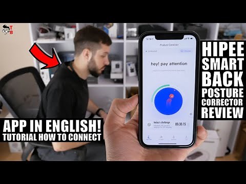 Hipee Smart Back Posture Corrector - REVIEW & How to Connect