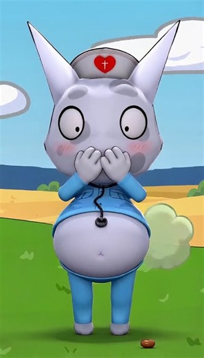 Head Nurse eats a whole can of BEANS and can't stop farting! - Animal Hospital Fart Animation