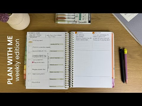 PLAN WITH ME | weekly planning edition