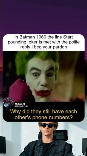 Polite Reply to “Start Pounding Joker!” in Batman 1966