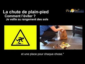 La chute de plain pied - prévention des risques liés au métier d'aide-ménagère