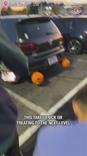 Car exhaust jack-o-lanterns make spooky effect | Bright Side