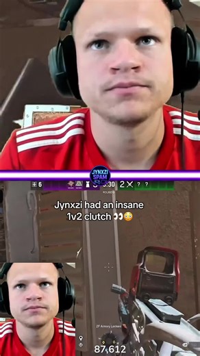 Against Skittlz and oozie as well 😮‍💨🔥 #jynxzi #r6 #1v2 #clutch #fypシ゚viral