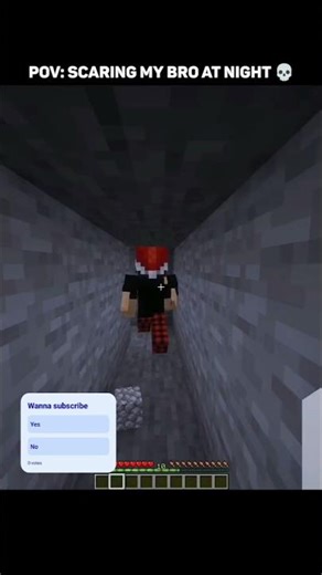 Scaring my Bro at night || FT. Minecraft