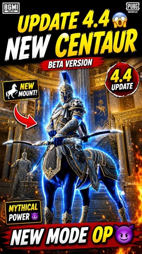 BGMI 4.4 Update 🔥 Centaur Helios New Mode 🐎😈 | PUBG Mobile Beta Gameplay #shorts