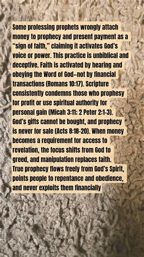 When Prophecy Is for Sale: Exposing the False Link Between Money and Faith
