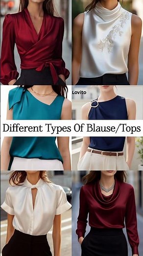 How to Choose the Best Blouse for Every Occasion Different types of blause/Tops #fashiontips #styles