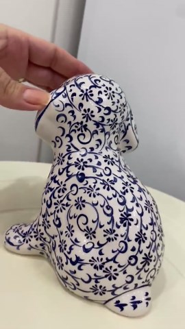 Hand-painted Ceramic Dog Figurine: Turkish Tile Decor, Housewarming Gift - Etsy