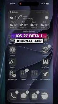 Journal App: iOS 27 Beta 1