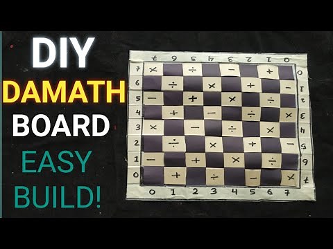 How to Make a Damath Board So Cheapest Easy From Craft Paper