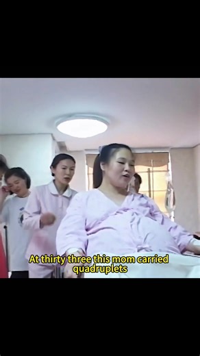 The birth of quadruplets, the process of a 33-year-old pregnant mother giving birth to quadruplets is so great.#fyp #faimly #realityshow