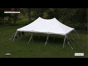 Time Lapse - 20 x 30 Premiere High Peak Pole Tent Installation
