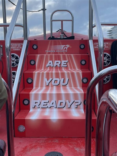 Not your average river cruise. We’re Thames Rockets 🚀 #london #londonhotspots #thames #londonbridge #activity