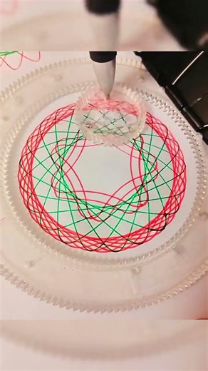 spirograph red #spirograph