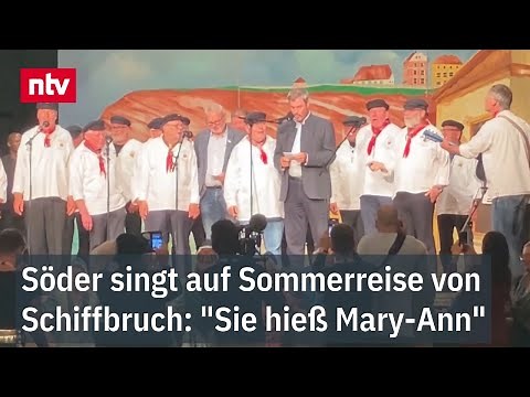 Söder singt auf Sommerreise von Schiffbruch: "Sie hieß Mary-Ann"
