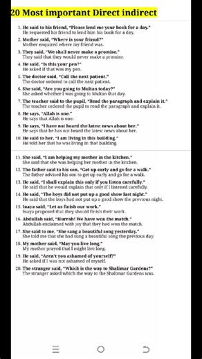 Direct & Indirect Speech: Class 10 English