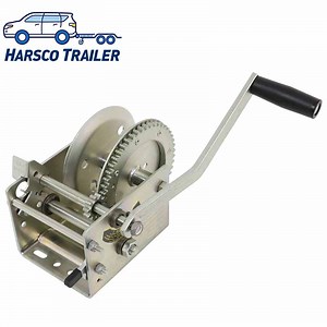 [Hot Item] 2600Lbs Two Speed Boat Trailer Hand Winch with Hand Brake -10" Handle