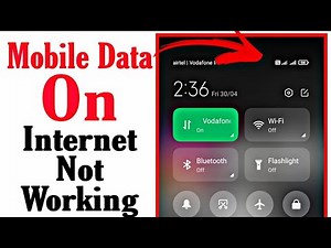 mobile data on but internet not working | how to fix mobile data not working (android)