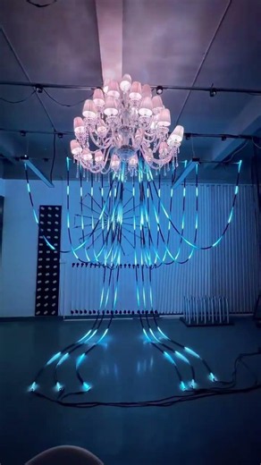 Futuristic 360° D22 Pixel RGBW Neon Flex Art Installation for KTV & Luxury Clubs | USKYLED