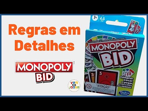 COMO JOGAR MONOPOLY BID - REGRAS COMPLETAS E DETALHADAS