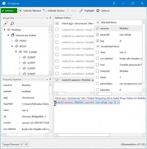 UiPath Full and Partial Selectors