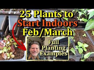 25 Cool Crops, Herbs, & Flowers to Start Indoors in Feb/March (Full Planting & Growth Examples)