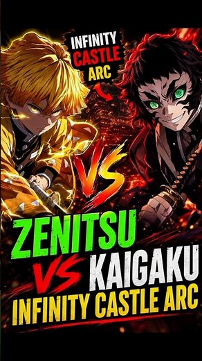 zenitsu 🆚 kaigaku infinity castle arc edit demon slayer ll #demonslayer #zenitsu #infinitycastle #