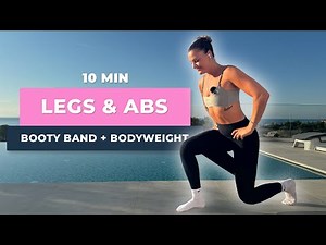 10 MIN LEGS AND ABS WORKOUT // Booty Band & Bodyweight Routine