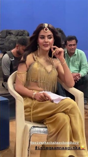 Ananta Back in her Naagin Avatar 🐍 Naagin 7 Latest Behind the scenes 🔥 #shorts #funvibe