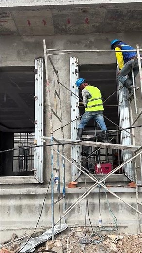 Formwork for Frame Window Molding #construction #building #civilengineering #concrete #machinery