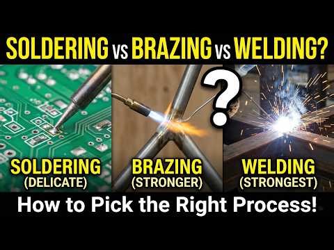 Soldering, Brazing, or Welding? How to Pick the Right Process
