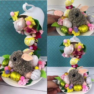 3.5M views · 30K reactions | Ciao ragazze buongiorno !!  Stasera Maria Veneziano vi stupirà con questo tutorial super creativo e ricicloso ♻️♻️ !!! Guardate come ricicla una tazzina e un piattino !!! Buon divertimento!!! Piccolo consiglio L’equilibrio lo determina l’inclinazione della tazzina!!!! Scatenate la fantasia ❤️❤️❤️ | CreativeMamy | Facebook