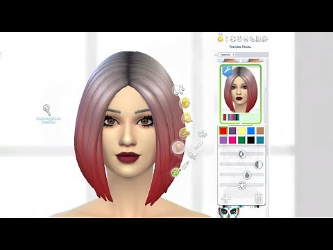 Color Wheel Ombre Hair Recolor for The Sims 4