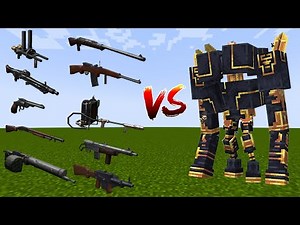 How Fast can Every TaCZ Apocalypse Gun Defeat the Infinite Golem in Minecraft