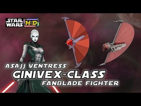 Asajj Ventress' Ginivex-class Fanblade starfighter |Star Wars Hyperspace Database
