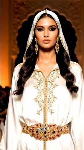 Moroccan Kaftan ✨ Elegance (Embroidery & Luxury Style) #fashion #outfit #style #mode #morocco 🇲🇦🧡