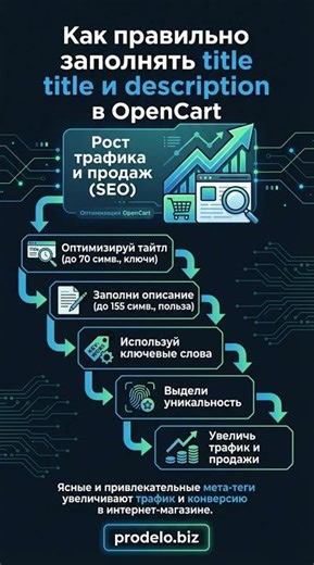 Заполнение title и description в OpenCart: секреты SEO #opencart #seo 📈