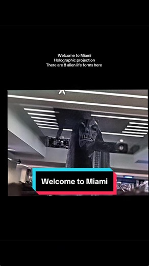 Miami Bayside Mall alien holographic projection explained