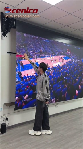 Rollable large screen, immersive view #leddisplay #technology #ledscreen