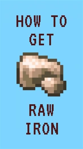 How To Get Raw Iron in Minecraft ⛏️ Easy Mining #minecraft #shorts #viral #gaming #trending