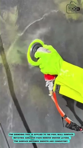 Pool Surface Grinding Tool: Precision Wall Finishing Process #innovationtools