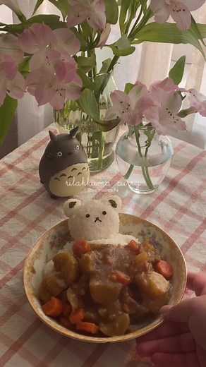 Rilakkuma Japanese Curry - Cute and Aesthetic Food Idea