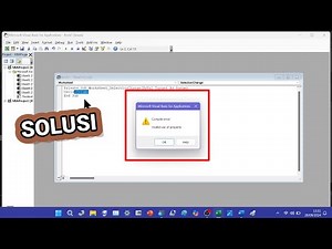 Solusi Muncul Microsoft Visual Basic For Aplications Compile Error: Invalid Use Of Property di Excel