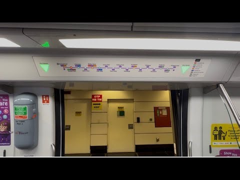 NEL Alstom Metropolis C851E 7089/7099: Outram Park to Clarke Quay.