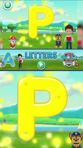 Learn to write Uppercase Letter P of the English Alphabet with Chase & Marshall | Paw Patrol Academy