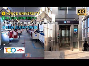 TTC POV Walk: Yorkdale Station to Ossington Station Via St. George Station【4K 60FPS】
